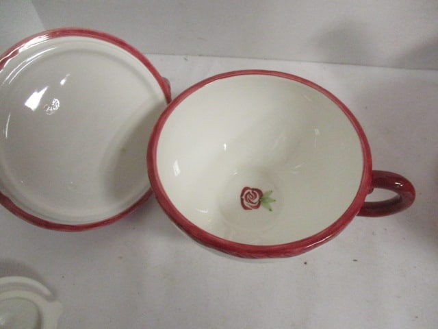 Sonoma Home Goods Tea for One Set and Red London Pottery "Globe Teapot" - 5