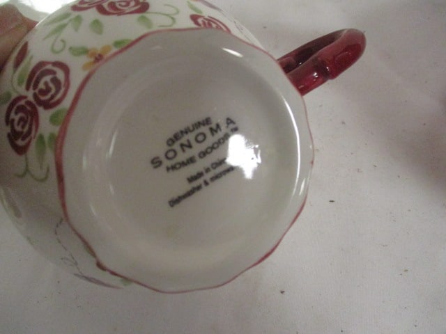 Sonoma Home Goods Tea for One Set and Red London Pottery "Globe Teapot" - 6