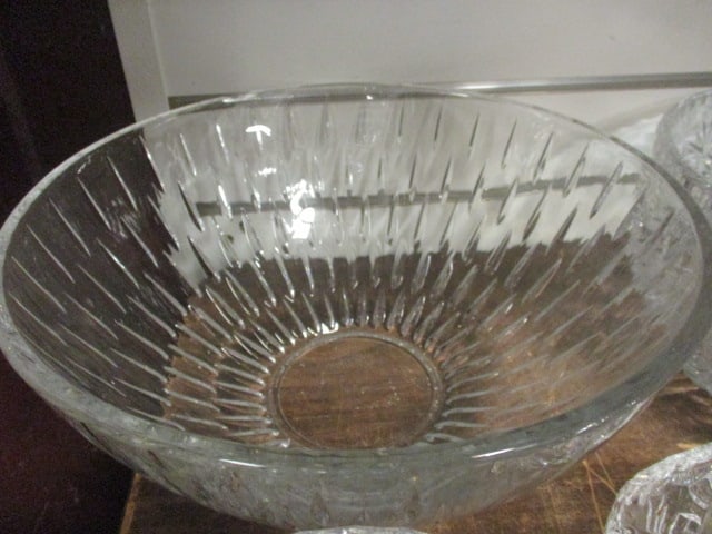Nice Grouping of Crystal Bowls, Basket and Tidbit Dishes - 11