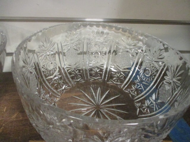 Nice Grouping of Crystal Bowls, Basket and Tidbit Dishes - 13