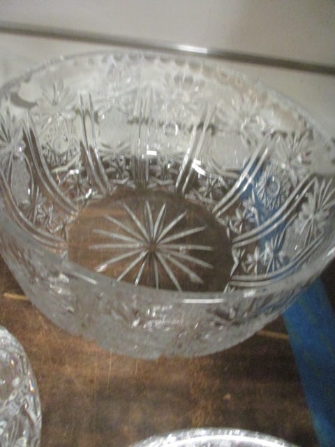 Nice Grouping of Crystal Bowls, Basket and Tidbit Dishes - 14
