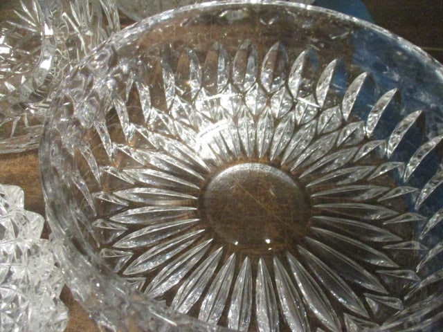 Nice Grouping of Crystal Bowls, Basket and Tidbit Dishes - 5