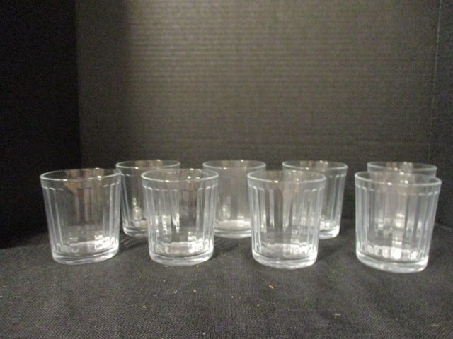 Eight Pasabahce Old Fashion Tumblers: 4"h