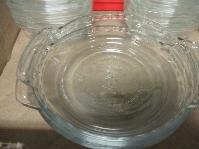 Grouping of Pyrex and Duraflex Glass Custard Cups, Mini Pie Plates and Baker - 2
