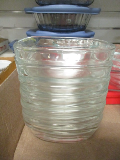 Grouping of Pyrex and Duraflex Glass Custard Cups, Mini Pie Plates and Baker - 3