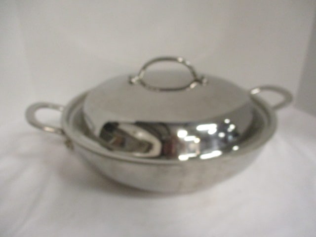 Kirkland Signature 13" Brashier Stainless Steel Lidded Pot: .