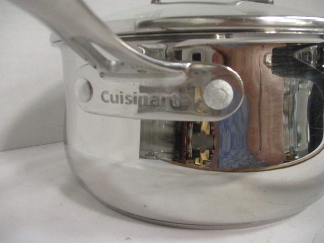 Two Cuisinart Stainless Steel Sauce Pans with Lids - 7