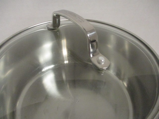 Two Cuisinart Stainless Steel Sauce Pans with Lids - 8