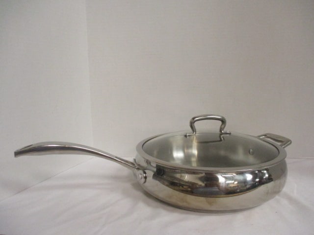 Biltmore Stainless Steel 11" Skillet with Cover: .