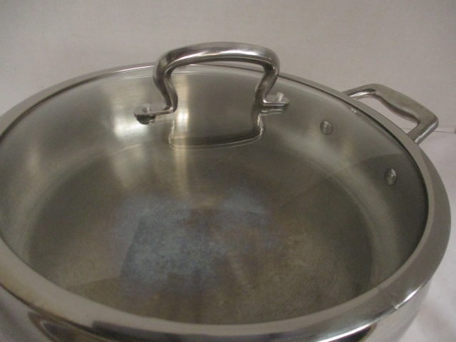 Biltmore Stainless Steel 11" Skillet with Cover - 2