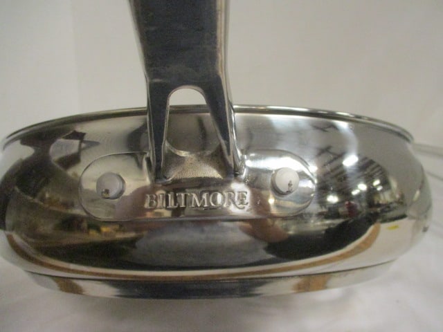 Biltmore Stainless Steel 11" Skillet with Cover - 4