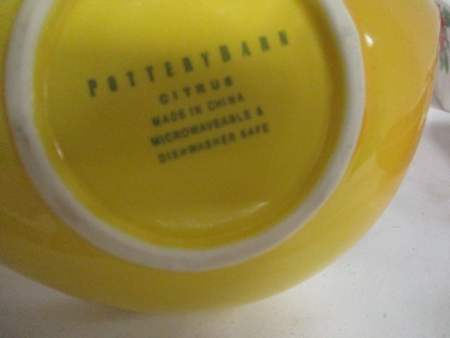 Whimsical Berry Bowl, Pottery Barn Lemon and Tomato Shape Bowls, Signature Room - 12