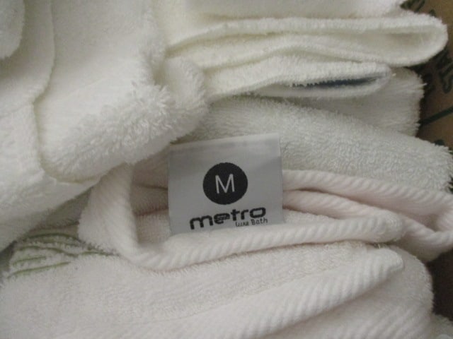 Large Grouping of Nice White Bath Towels, Hand Towels and Wash Cloths - 2