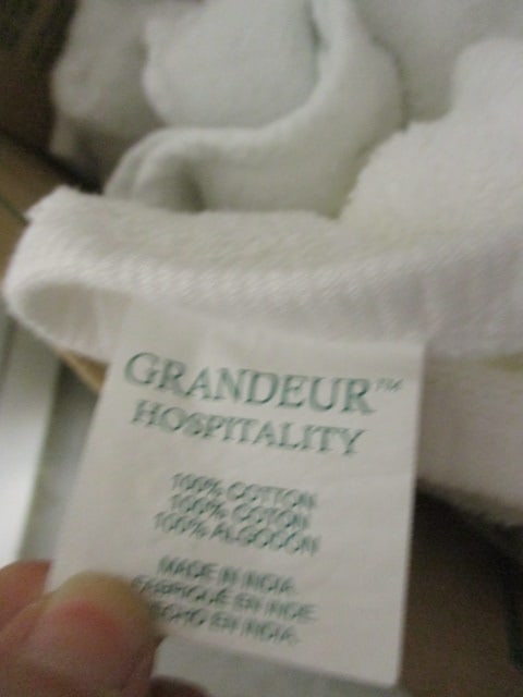 Large Grouping of Nice White Bath Towels, Hand Towels and Wash Cloths - 5