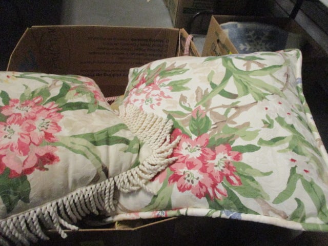 Grouping of Decorative Throw Pillows and Seat Cushions - 5