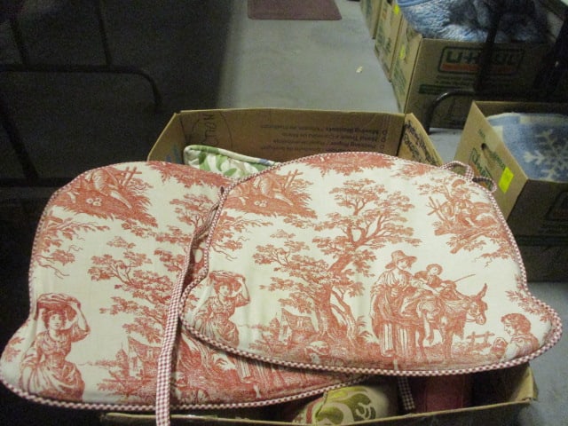Grouping of Decorative Throw Pillows and Seat Cushions - 7