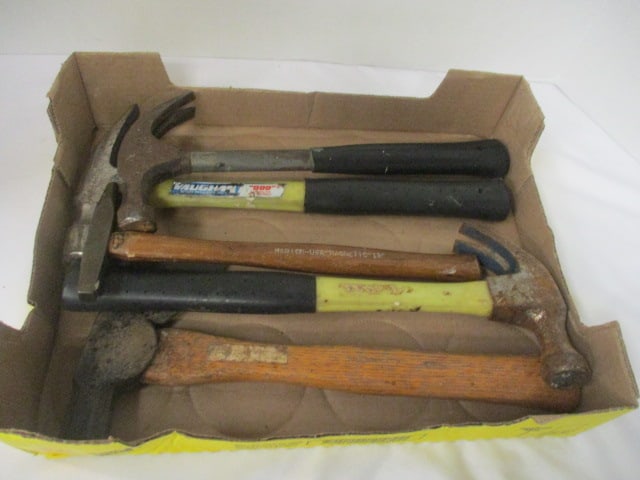 Assorted Hammers and Hatchet: .