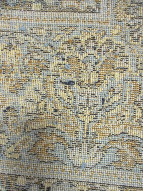 Blue and Ivory Hand Woven Center Medallion Area Rug - 8
