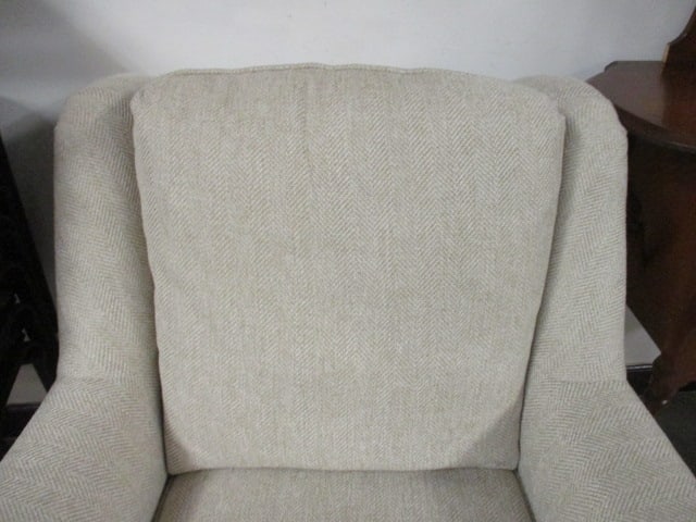 Nice Sherrill Furniture Tweed Upholstered Swiveling Rocker - 3