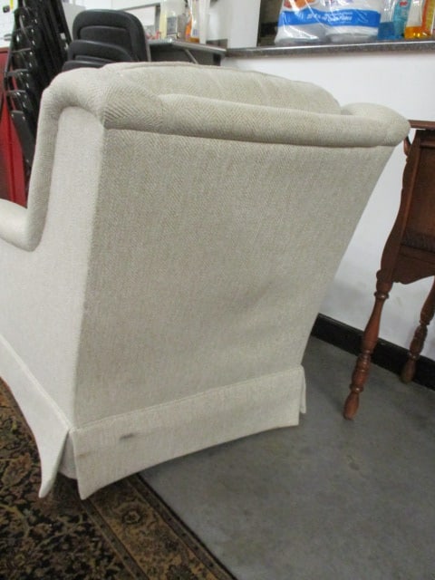 Nice Sherrill Furniture Tweed Upholstered Swiveling Rocker - 5