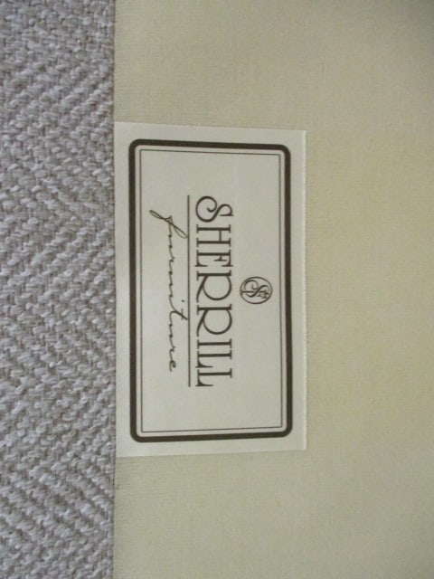 Nice Sherrill Furniture Tweed Upholstered Swiveling Rocker - 8