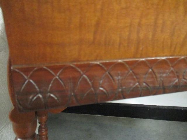 Vintage Hastings Puritan Colonial Revival Cherry Server with Open Plate Rack and Drawer - 12