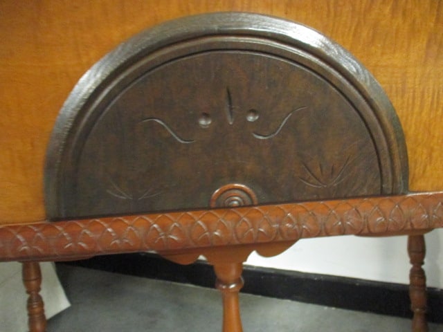 Vintage Hastings Puritan Colonial Revival Cherry Server with Open Plate Rack and Drawer - 13