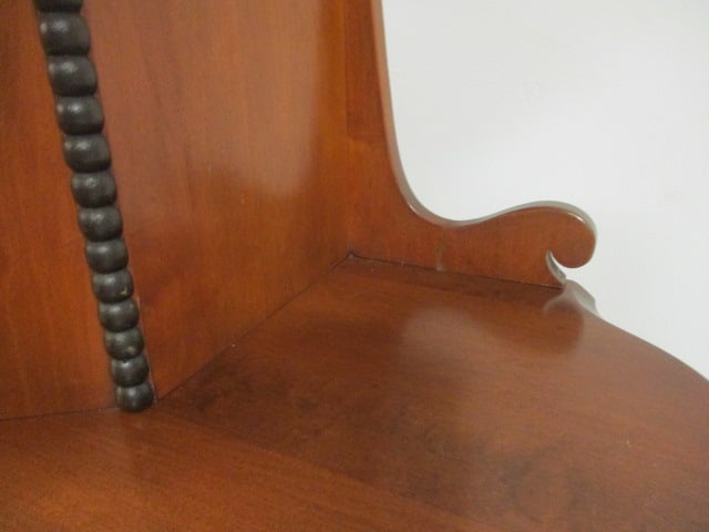 Vintage Hastings Puritan Colonial Revival Cherry Server with Open Plate Rack and Drawer - 14