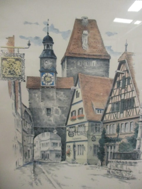 "Rothenburh ob der Tauber" German Village Scene Print by Monika Heller-Cole - 3