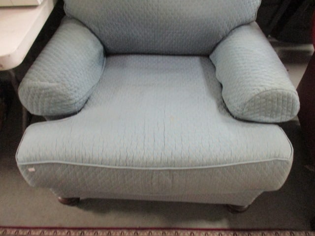 Wesley Hall Inc. Quilted Diamond Upholstered Rolled Arm Chair - 2