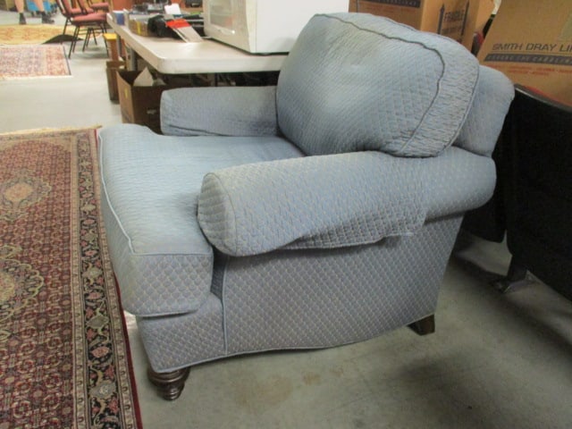 Wesley Hall Inc. Quilted Diamond Upholstered Rolled Arm Chair - 4