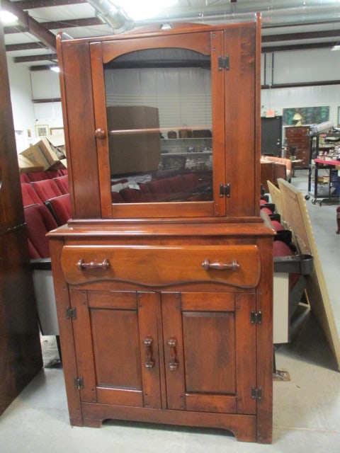 Virginia House Farmhouse Style Jelly Cupboard - 2
