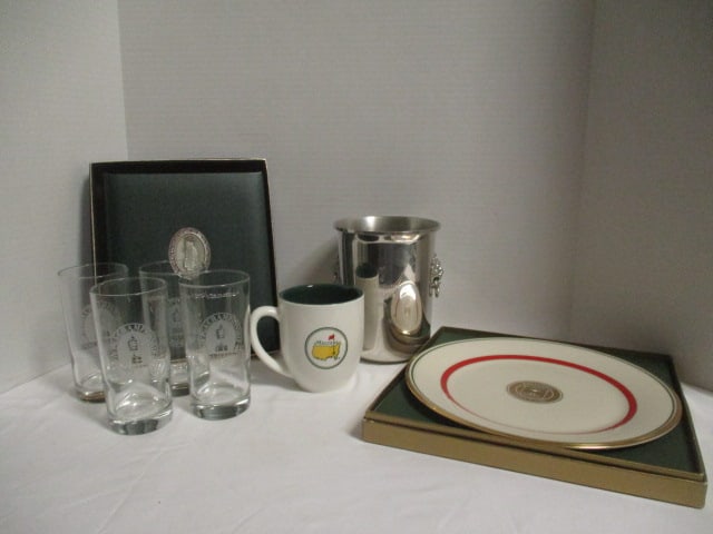 Lot of Golf Memorabilia: Masters Cup, "Baltusrol Golf Club" Plate, Photo Album, (1 of 14)