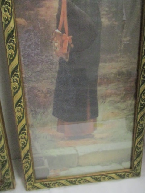 2 Vintage Marcus Stone Artwork Prints in Gilded Gold Frames - 6