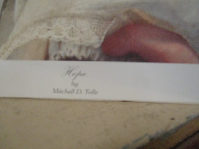 Signed and Numbered "Hope" by Mitchell D. Tolle Art Print - "477/2000" - 4