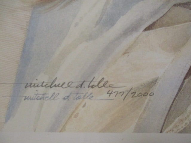 Signed and Numbered "Hope" by Mitchell D. Tolle Art Print - "477/2000" - 6