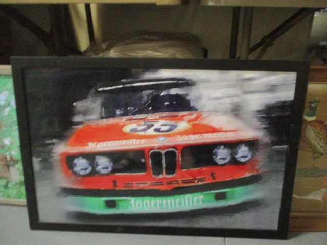 Framed "Jagermeifter BMW" Art Poster: 32 1/2" x 22"