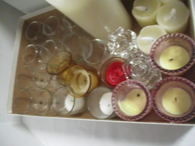 Candle Lot - Candle Holders, Candles, Flameless Candles, etc. - 2