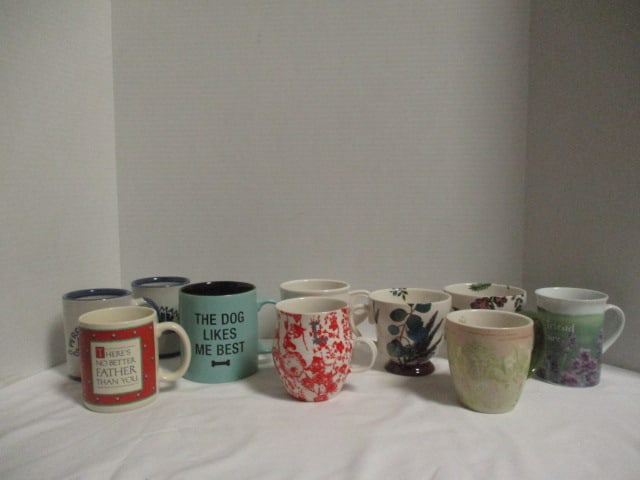 Grouping of 10 Ceramic Mugs (1 of 11)