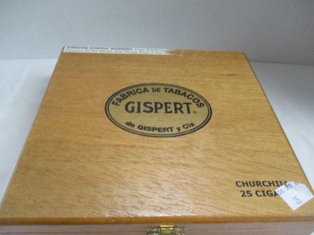 Wooden Cigar Box of Buttons - 7