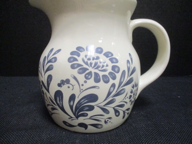 Farmhouse Style Pottery Pitcher: 6 1/4"h