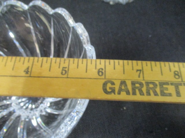 Pair of Crystal Candlesticks and Bonbon Bowl - 5