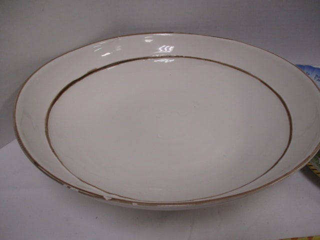 Italian Pottery Serving Bowls, Plates, Cup and Tray - 2