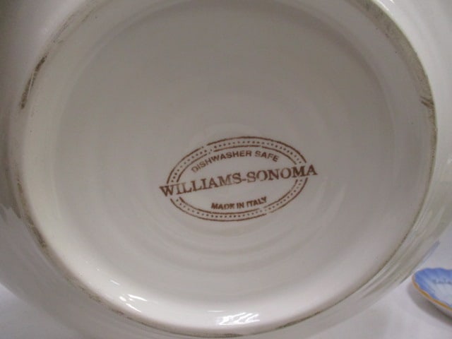 Italian Pottery Serving Bowls, Plates, Cup and Tray - 4