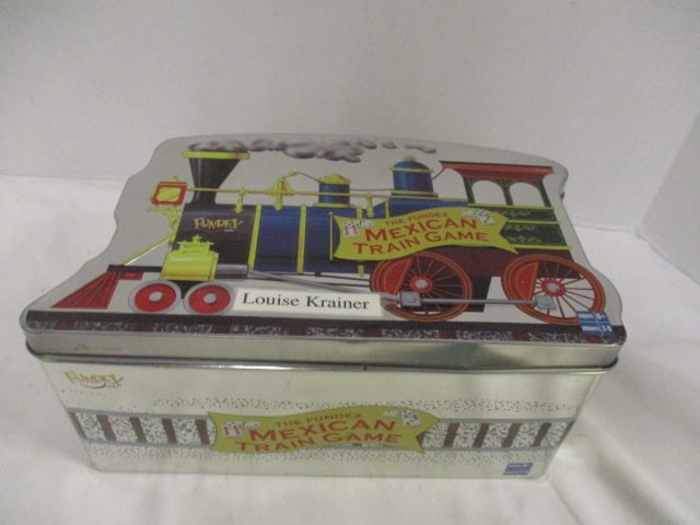 2003 Fundex Games Mexican Train Game in Storage Tin: preview for completeness