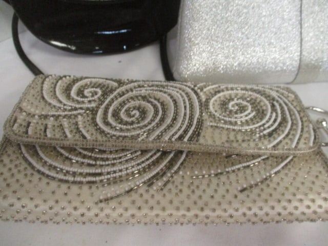 Eight Ladies Evening Bags and Fleur-de-Lis Purse Hanger - 2