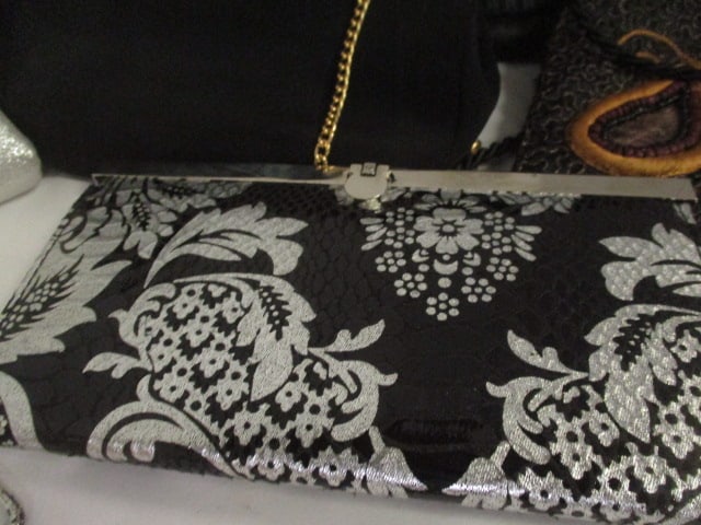 Eight Ladies Evening Bags and Fleur-de-Lis Purse Hanger - 3