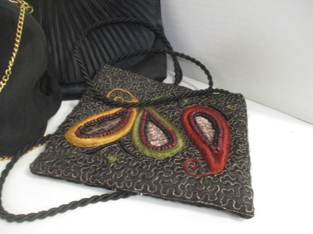 Eight Ladies Evening Bags and Fleur-de-Lis Purse Hanger - 4