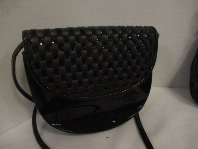 Eight Ladies Evening Bags and Fleur-de-Lis Purse Hanger - 8