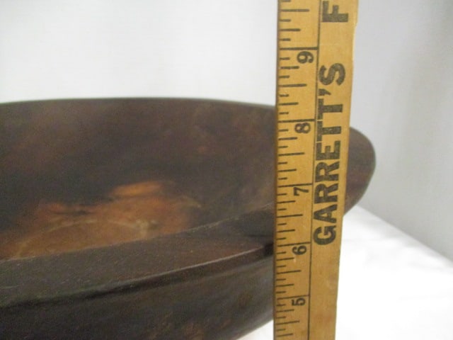 Large G.R. Hyder Signed and Dated Hand Hewn Wood Bowl - 10